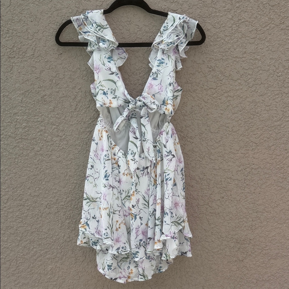 Floral Ruffle Jumpsuit - Picture 2 of 10
